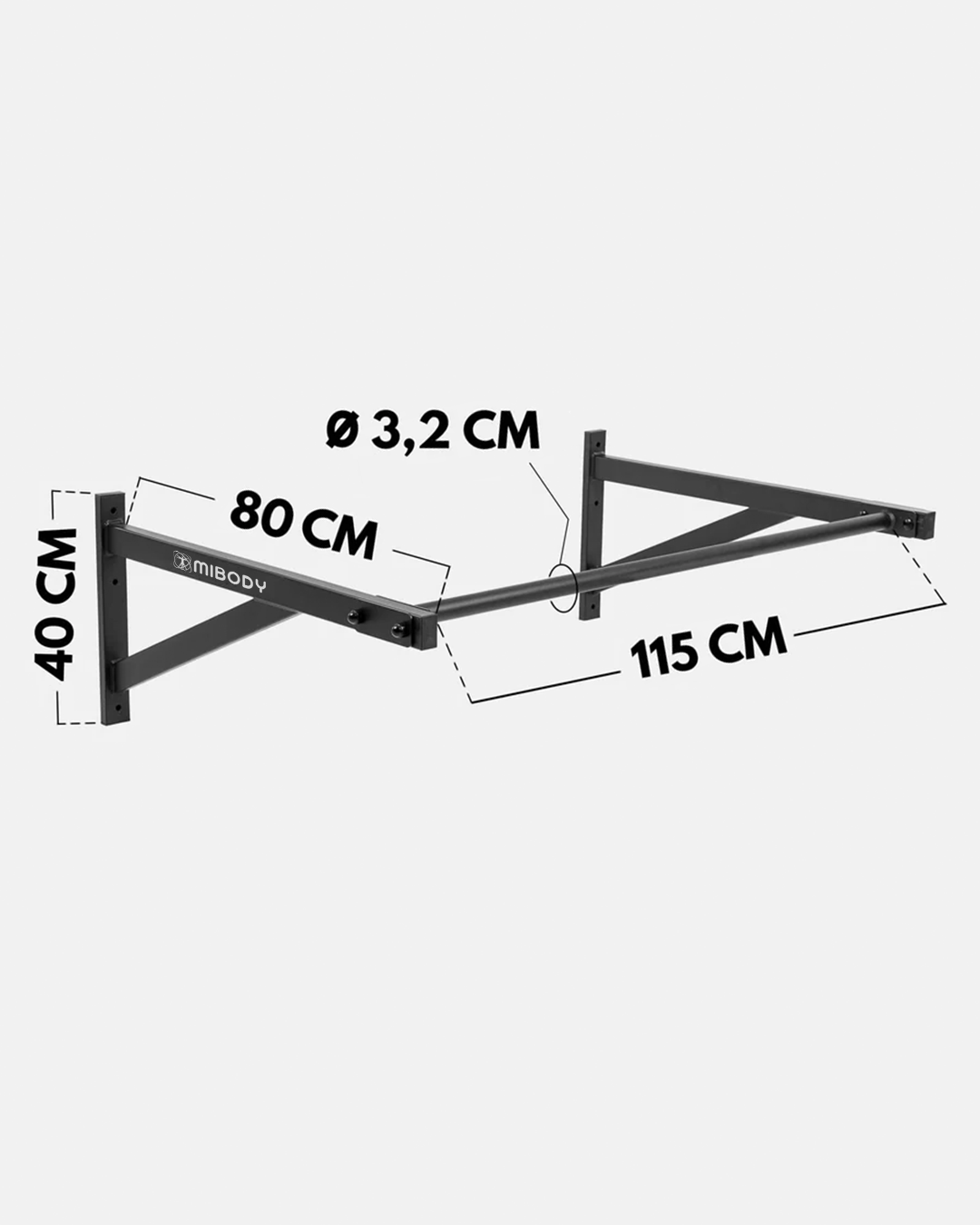 Wall Mounted Bundle: Pull-Up Bar + Dip Bar