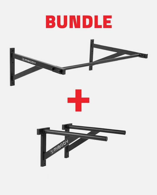 Wall Mounted Bundle: Pull-Up Bar + Dip Bar