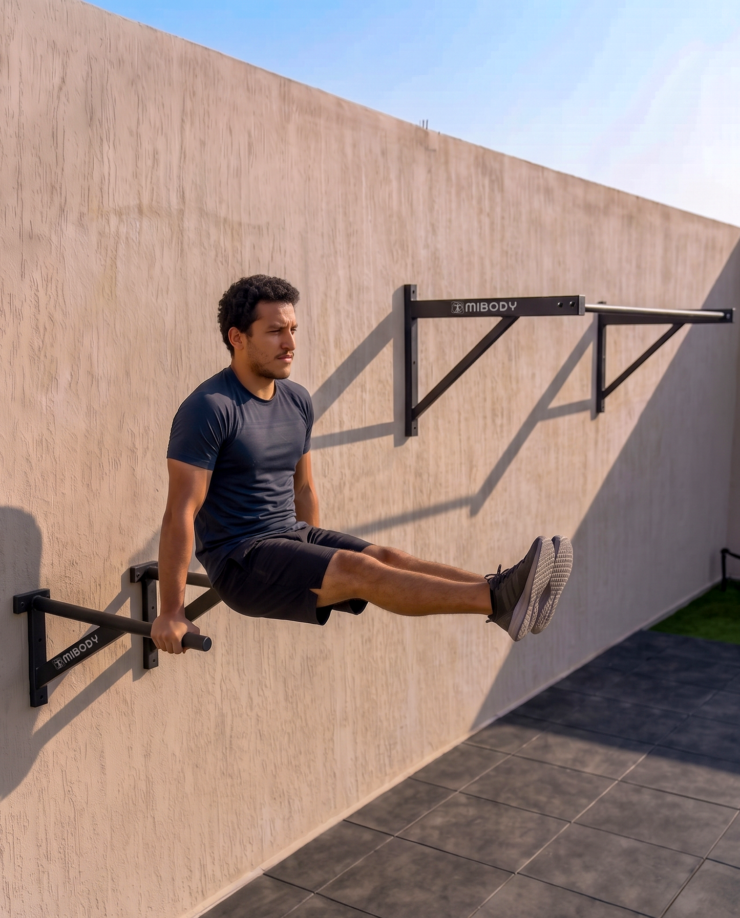 Wall Mounted Bundle: Pull-Up Bar + Dip Bar