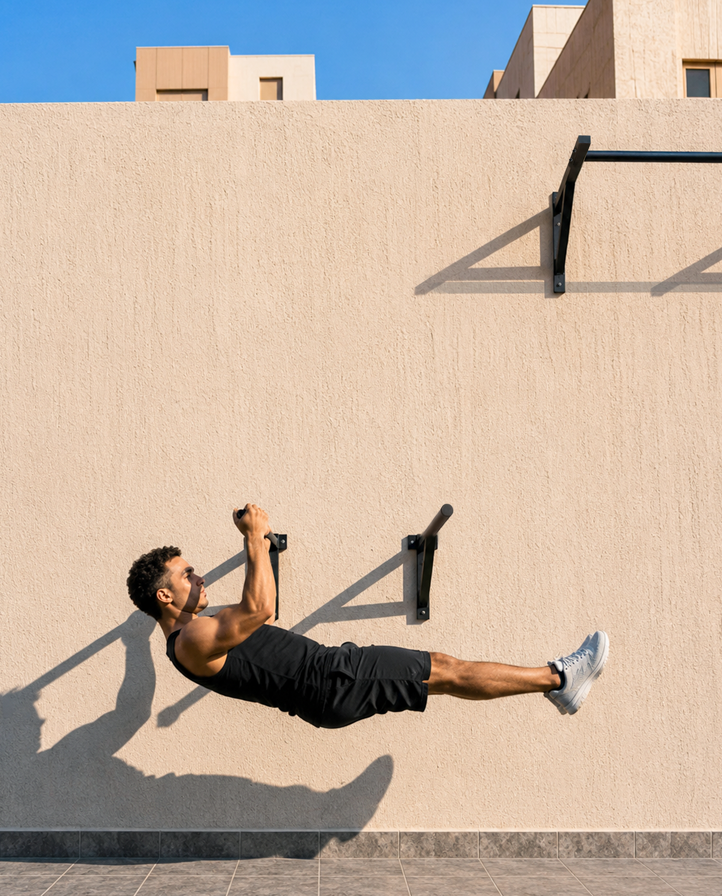 Wall Mounted Bundle: Pull-Up Bar + Dip Bar
